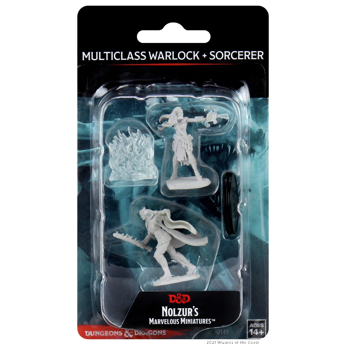D&D NOLZUR'S MINIS: MULTICLASS WARLOCK + SORCERER FEMALE1