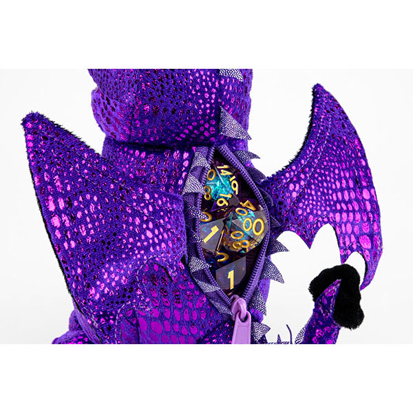 DRAGON PLUSH DICE BAG - PURPLE1