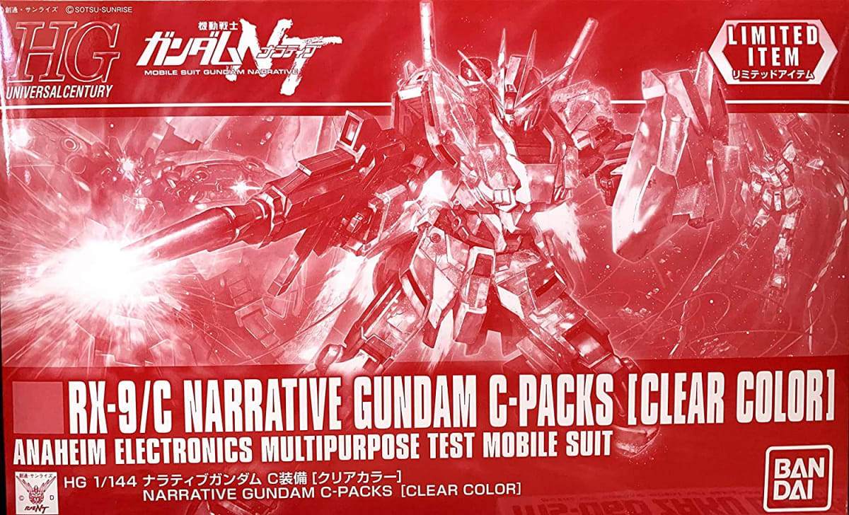 HG 1/144 NARRATIVE GUNDAM C-PACKS [CLEAR COLOR]1