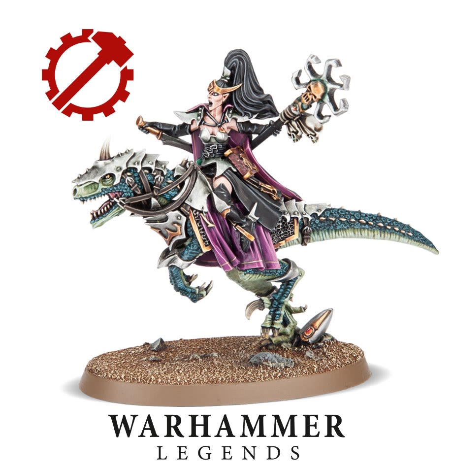 WARHAMMER LEGENDS: DARK ELF SORCERESS ON COLD ONE (MADE TO ORDER)1