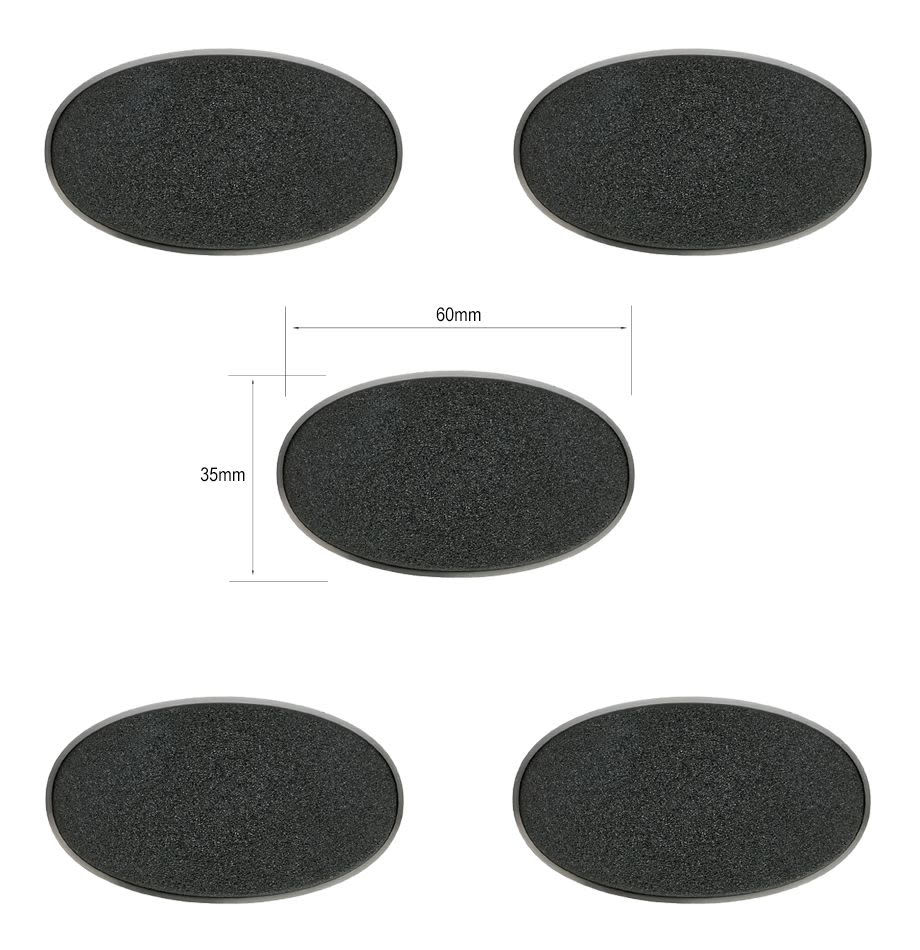 CITADEL MINIATURE BASES: 60X35MM OVAL BASES1