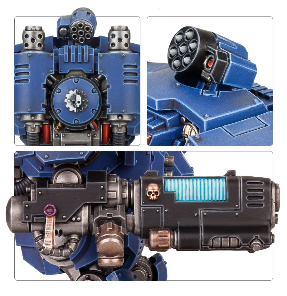 Redemptor Dreadnought Space Wolves Warhammer 40K - Figurine Space Marine Entièrement Peinte Et Assemblée