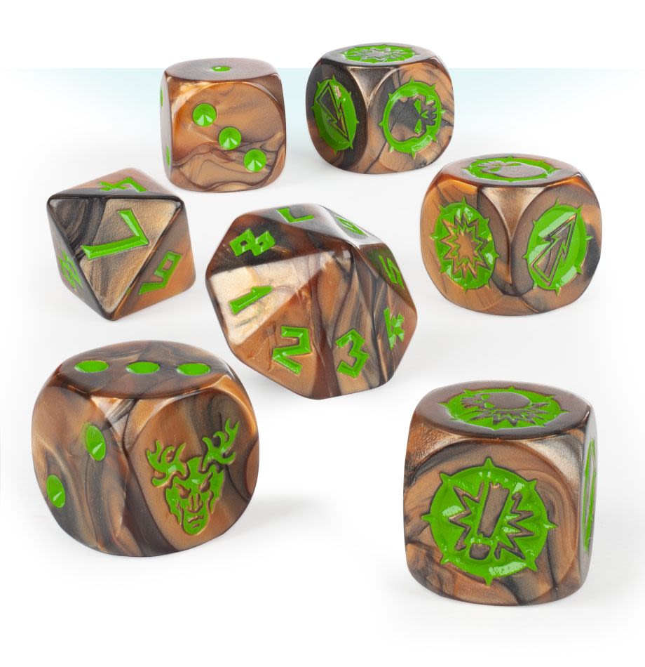 BLOOD BOWL: WOOD ELF TEAM DICE SET1