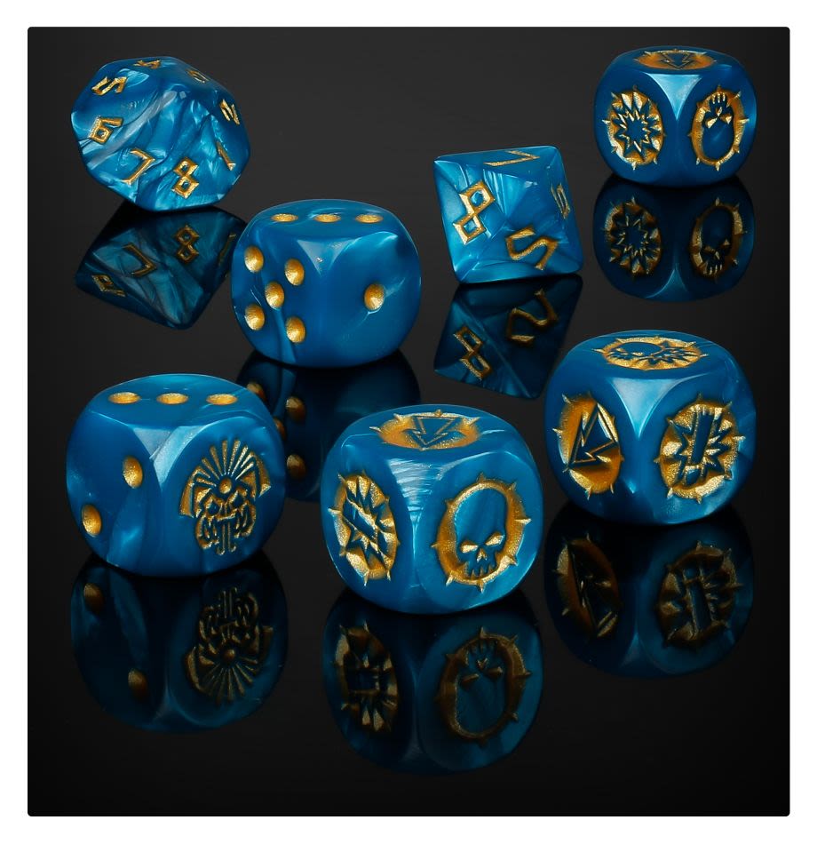 BLOOD BOWL: LIZARDMEN TEAM DICE SET2