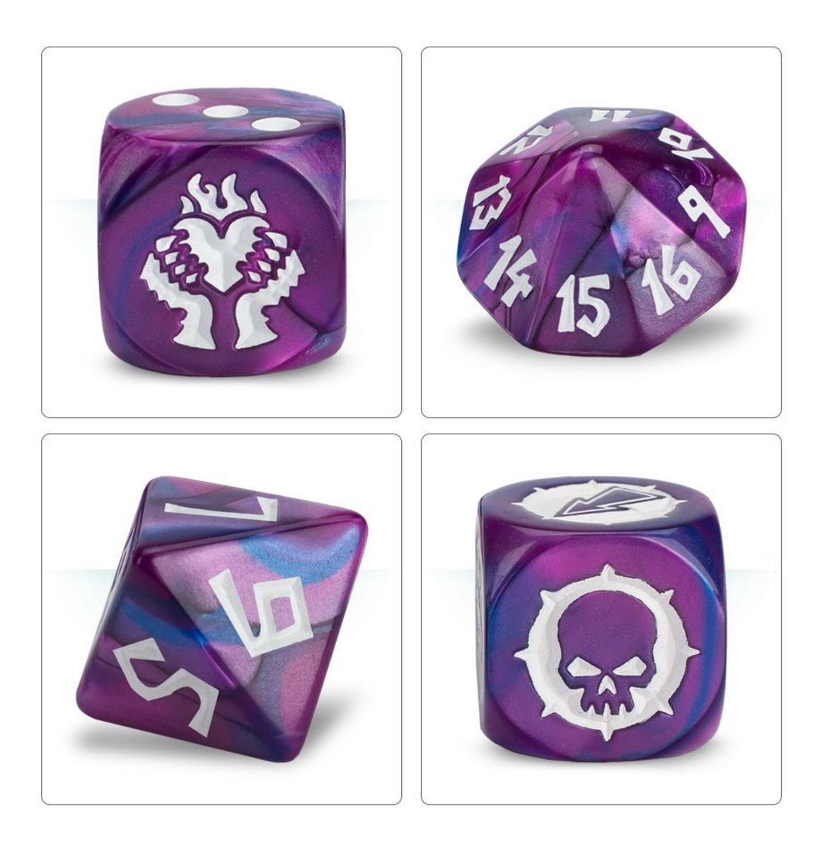 BLOOD BOWL: DARK ELF TEAM DICE SET2