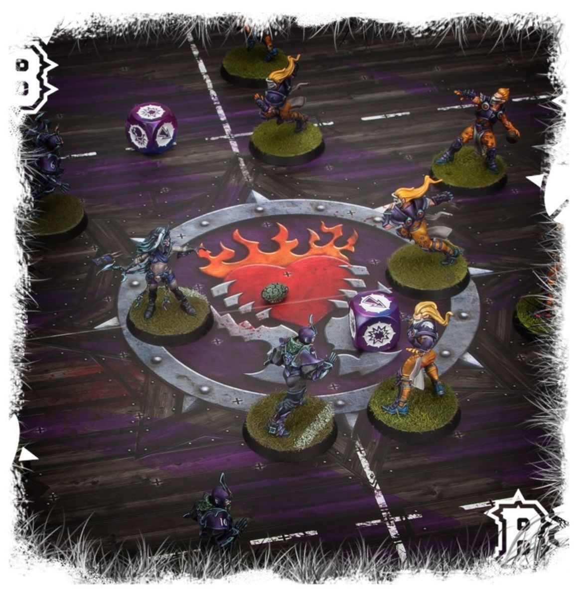 BLOOD BOWL DARK ELF PITCH & DUGOUTS6