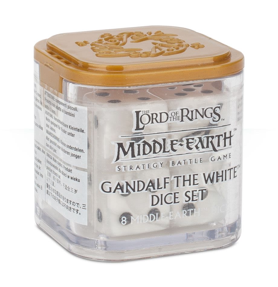 GANDALF THE WHITE DICE SET4