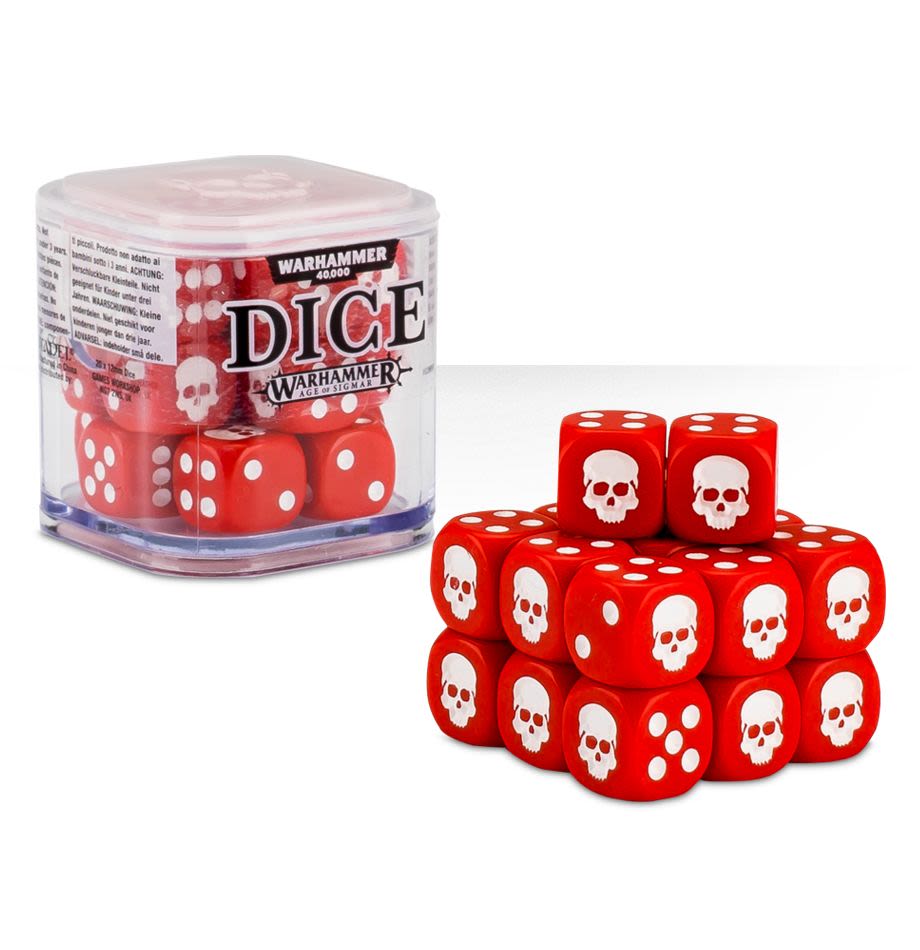DICE CUBE-RED1
