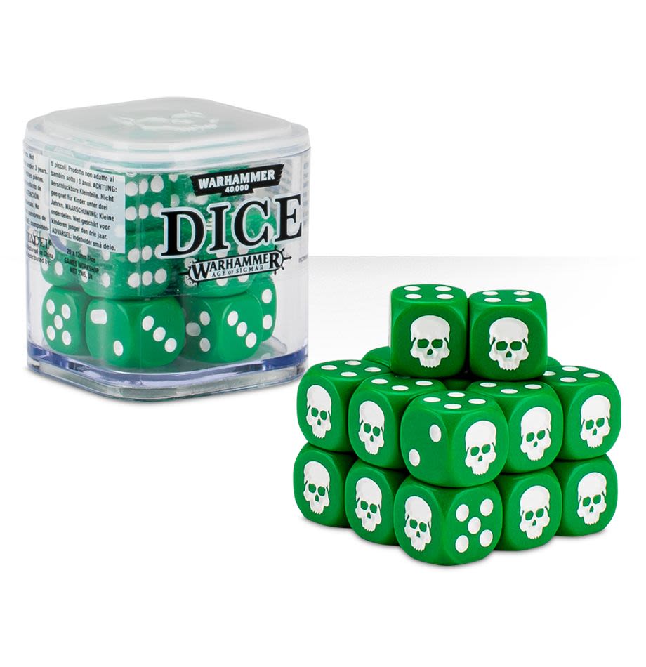DICE CUBE-GREEN1