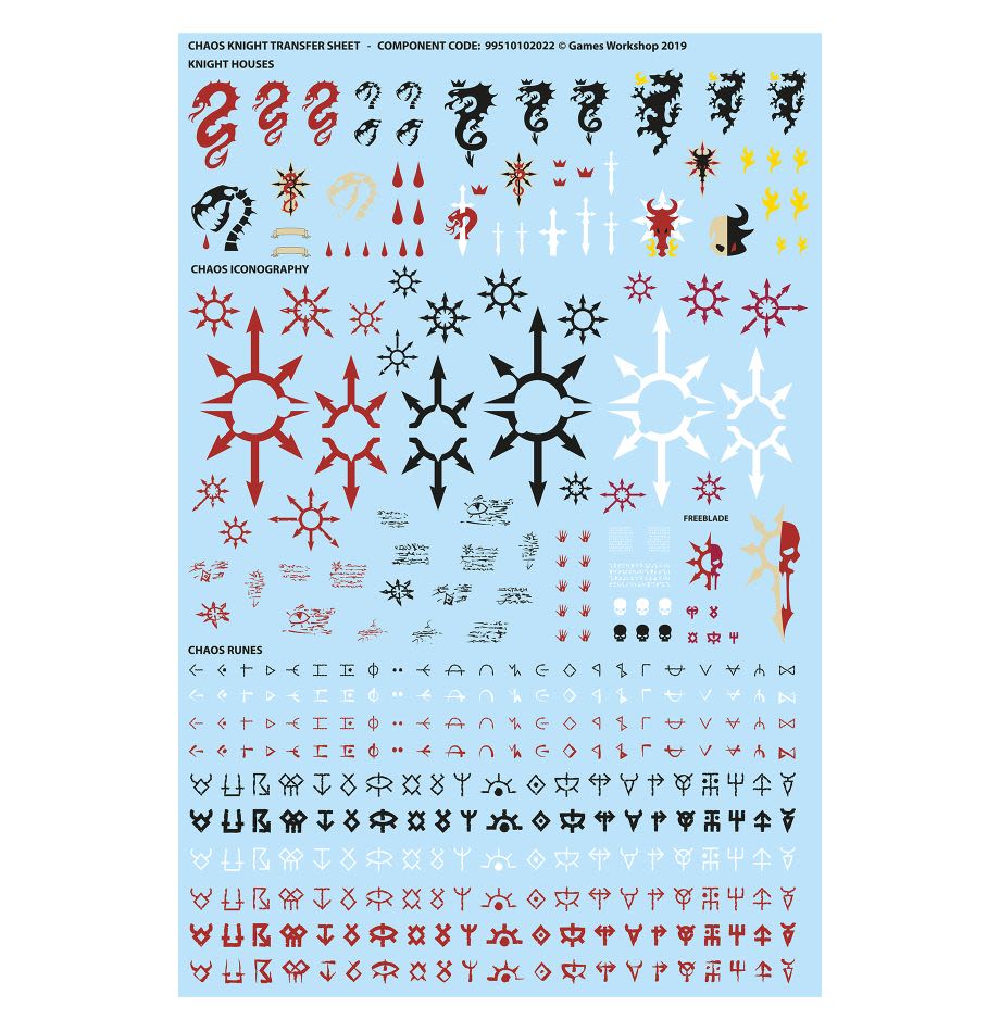 CHAOS KNIGHTS TRANSFER SHEET2