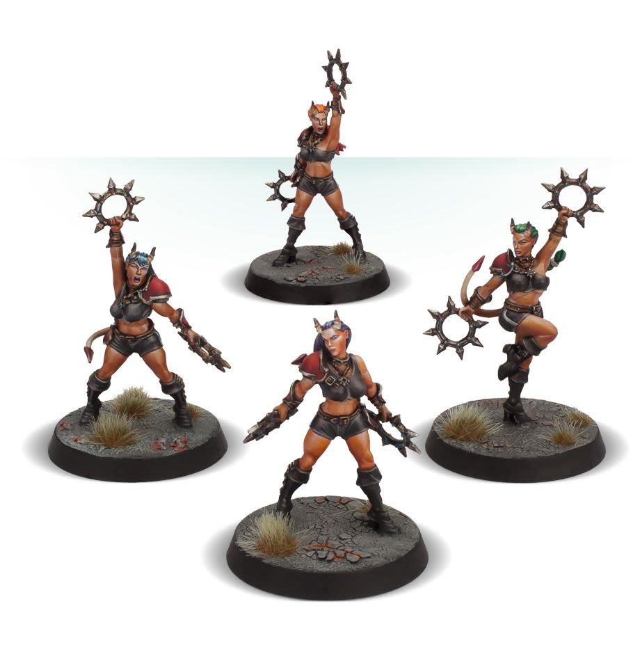 BLOOD BOWL: THE DAMNED DAMSELS CHAOS CHEERLEADING TEAM1