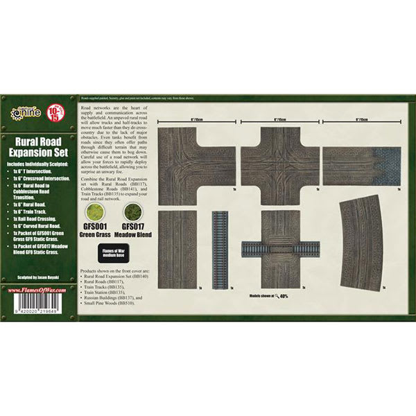 BATTLEFIELD IN A BOX: TRAVEL- RURAL ROAD EXPANSION SET (X7) - LIMITED EDITION1