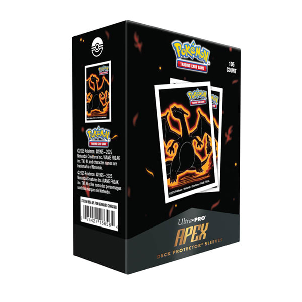 DECK PROTECTORS: POKEMON APEX- NEON KANTO- CHARIZARD (105CT)1