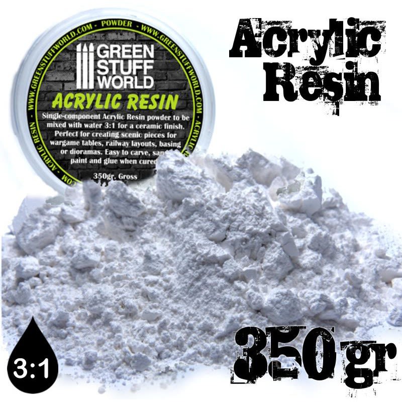 RESINA ACRILICA POLVO 350 GRS. - ACRYLIC RESIN POWDER 350GRS.1