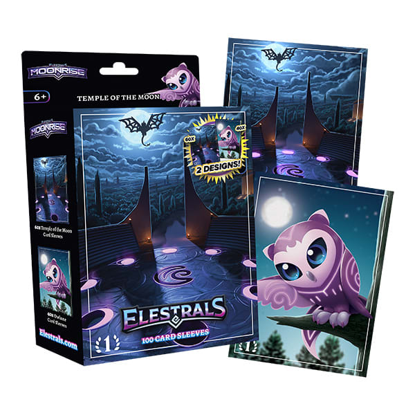 ELESTRALS: MOONRISE- CARD SLEEVES- TEMPLE OF THE MOON (60+40 CT)2