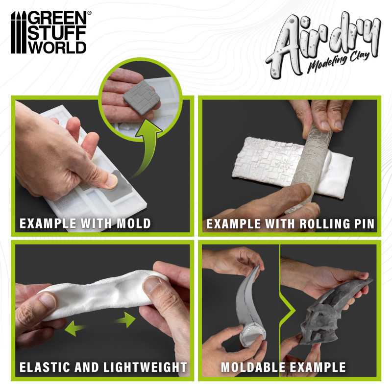 AIR DRY FOAM CLAY 250GR. - BLANCO1