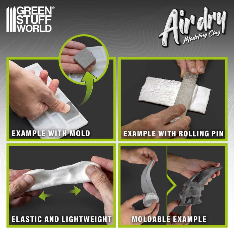 AIR DRY FOAM CLAY 250GR. - GRIS1