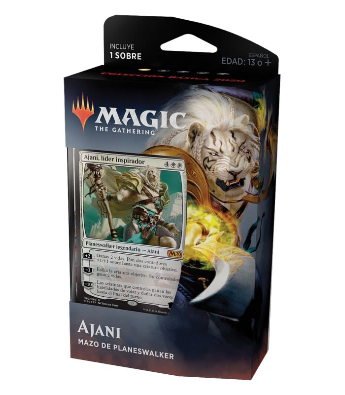 MTG 2020 COLECCION BASICA MAZO DE PLANESWALKER - AJANI (ESPAÑOL)1