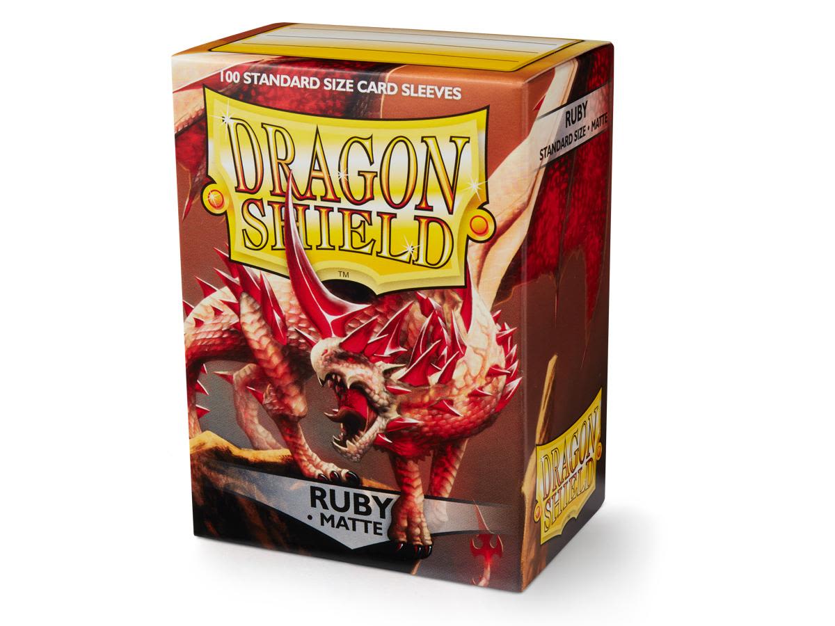 DRAGON SHIELD MATTE STANDARD SLEEVES (100) RUBY1