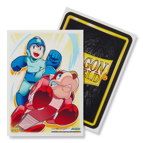 DRAGON SHIELD ART STANDARD SLEEVES (100) MEGA MAN & RUSH (CLASSIC)1