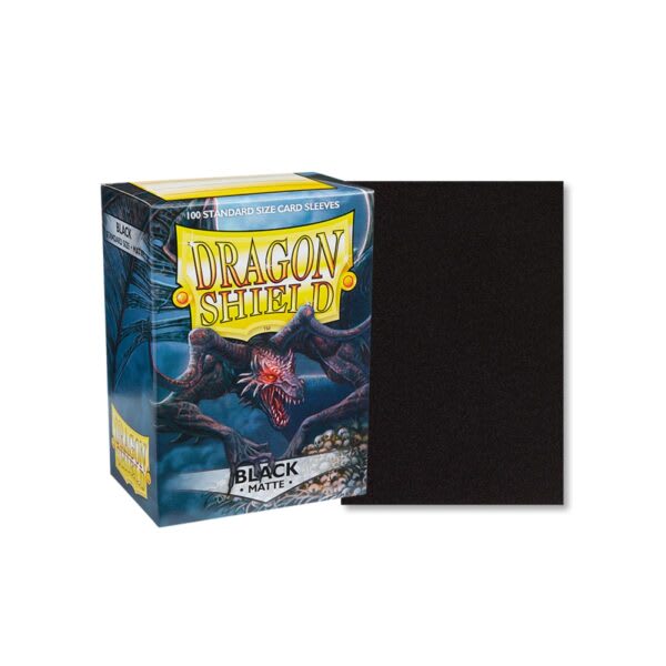 DRAGON SHIELD SLEEVES STANDARD- MATTE BLACK (100 CT.)1
