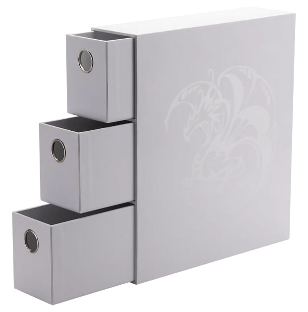 Dragon Shield: Fortress Card Drawers- White1