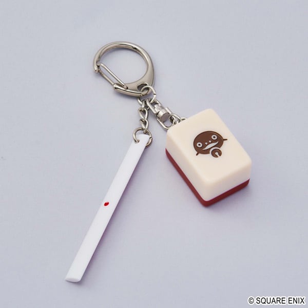 KEY CHAIN: FINAL FANTASY XIV- DOMAN MAHJONG TILE- ONE OF DOTS2