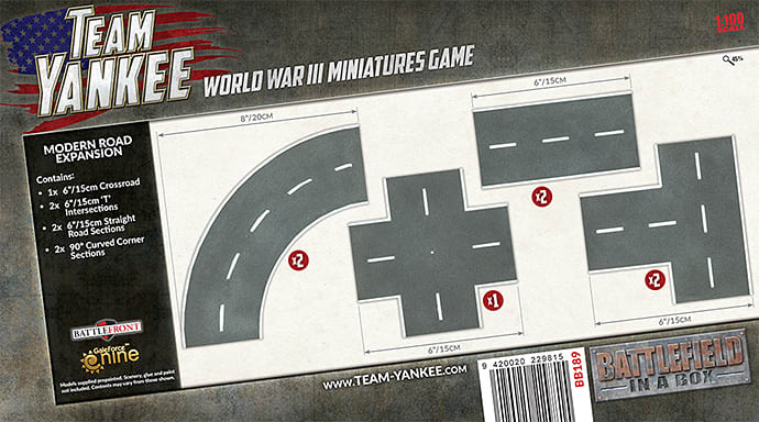BATTLEFIELD IN A BOX: MODERN: ROADS EXPANSION (X7)1