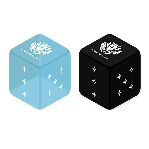HOLOLIVE OCG: DICE SET- LIGHT BLUE & BLACK (2-PIECE SET)1