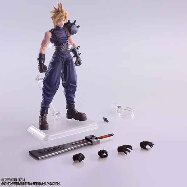 BRING ARTS ACTION FIGURE: FINAL FANTASY VII- CLOUD STRIFE HARDEDGE VERSION1