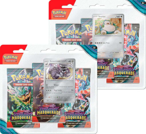 POKEMON TCG: SPANISH - SCARLET & VIOLET 06 - TWILIGHT MASQUERADE- 3-PACK BLISTER1