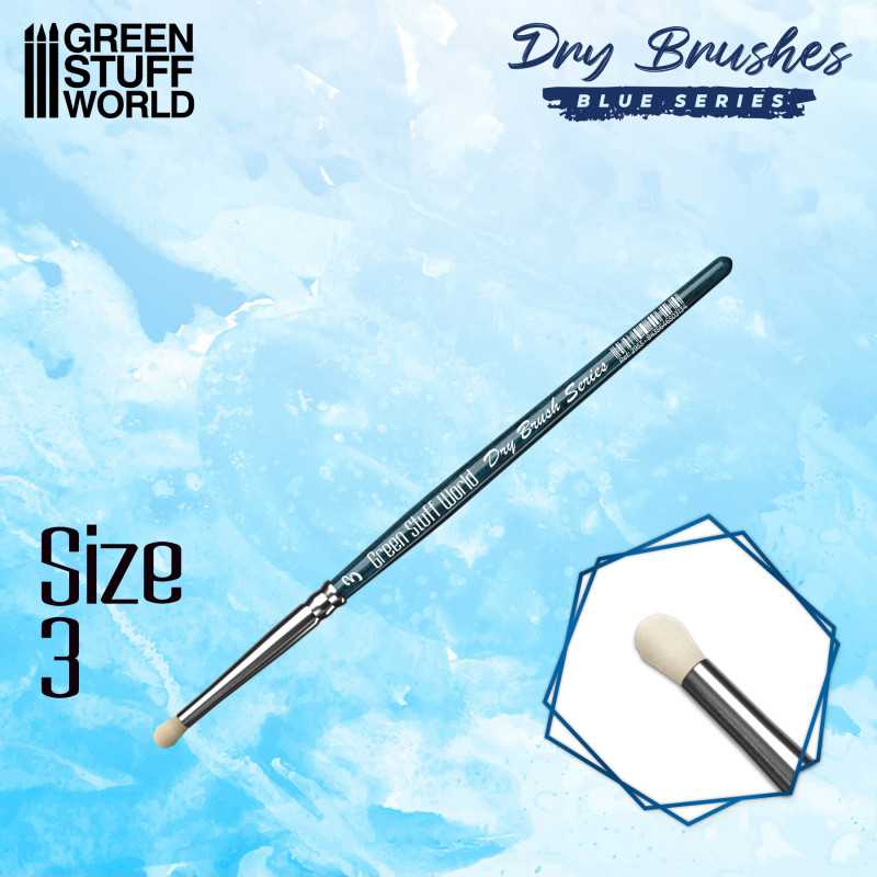 PINCEL REDONDO - ROUND BRUSH - SIZE #3 DRY BRUSH1