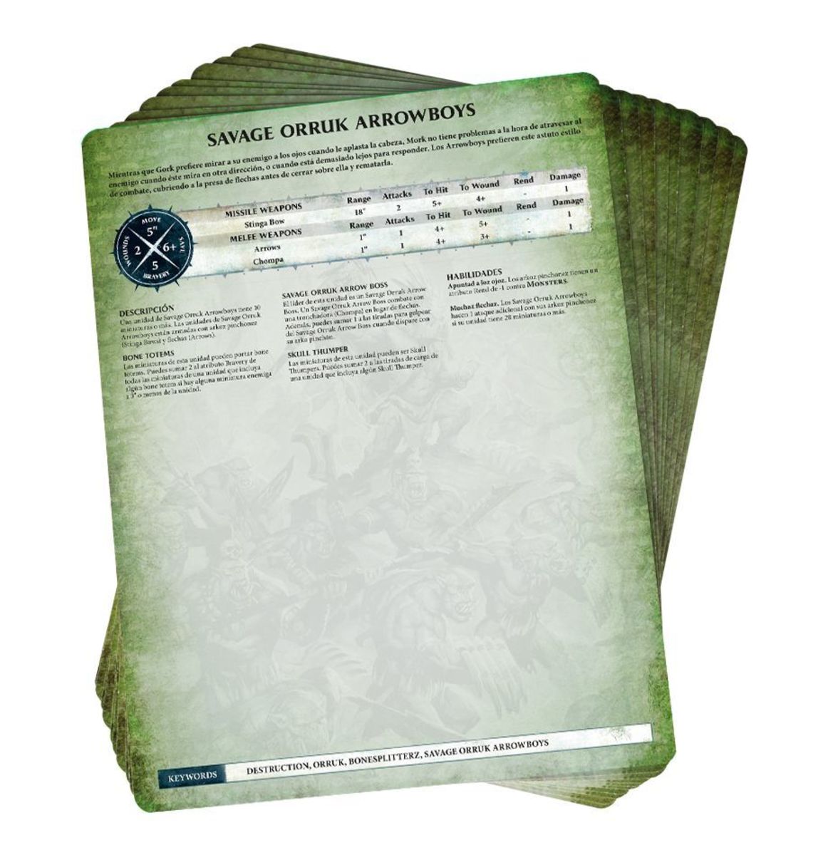 WARSCROLL CARDS: BONESPLITTERZ (ENG)2