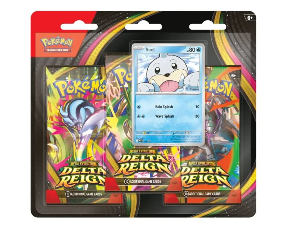 POKEMON TCG: SPANISH MEGA EVOLUTION 06 DELTA REIGN- 3-BOOSTER BLISTER1