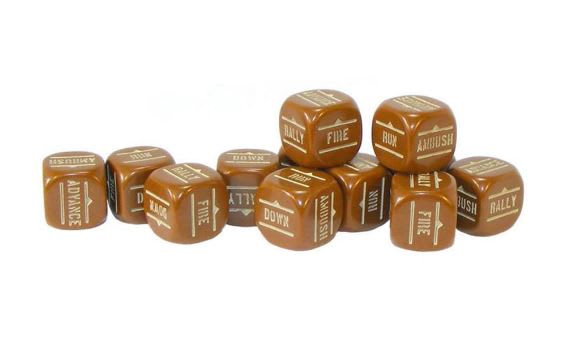 Bolt Action: Orders Dice pack - Brown1