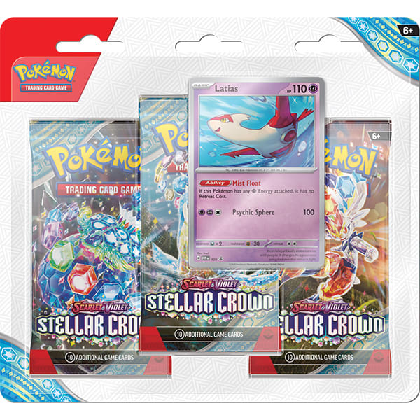 POKEMON TCG: SPANISH SCARLET & VIOLET 07 STELLAR CROWN- 3-BOOSTER TINKATON2