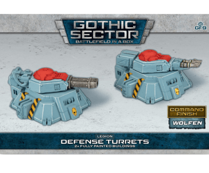 BATTLEFIELD IN A BOX: GOTHIC SECTOR- LEGION DEFENSE TURRETS ALTERNATE PAINT SCHEME (X2), 30MM SCALE1