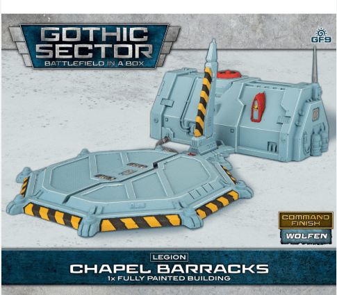 BATTLEFIELD IN A BOX: GOTHIC SECTOR- LEGION CHAPEL BARRACKS ALTERNATE PAINT SCHEME (X1), 30MM SCALE1