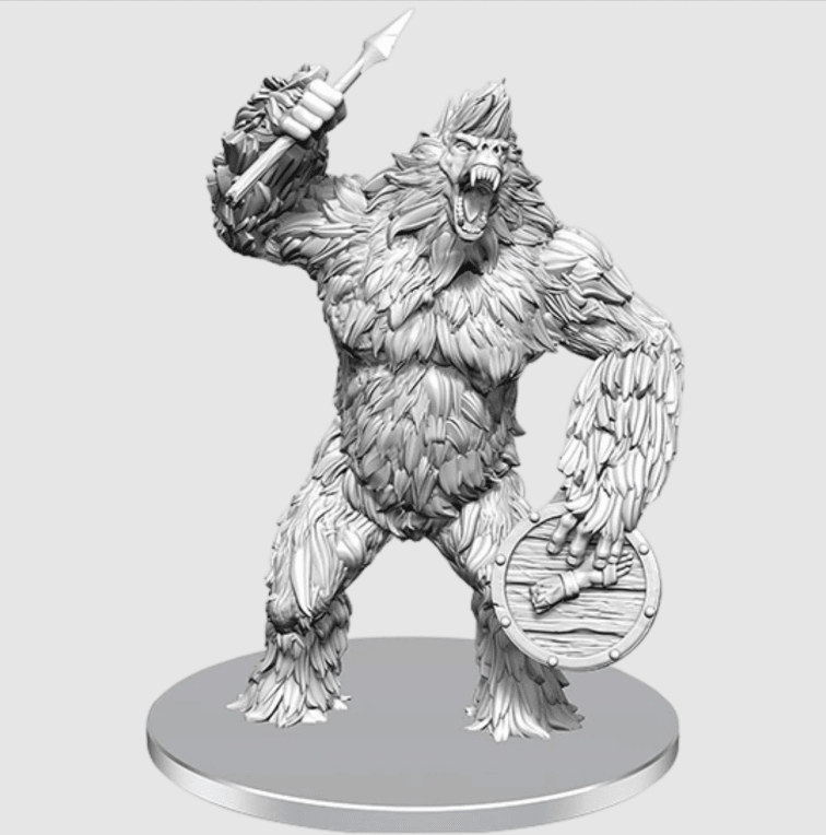 D&D NOLZUR'S MARVELOUS MINIATURES: UNPAINTED MINIS- WAVE 28- CLASSIC YETI1