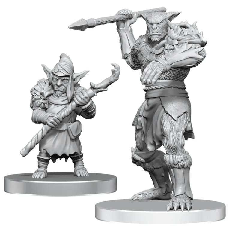 D&D NOLZUR'S MARVELOUS MINIATURES: UNPAINTED MINIS- WAVE 28- BUGBEAR STALKER & GOBLIN HEXER1