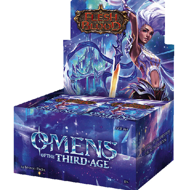 FLESH AND BLOOD TCG: OMENS OF THE THIRD AGE BOOSTER DISPLAY1