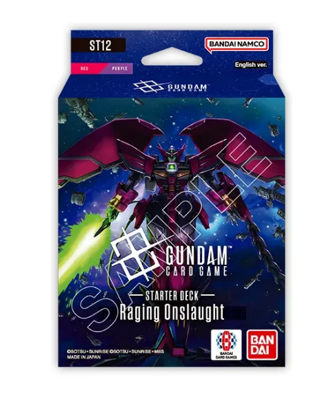 GUNDAM CARD GAME: STARTER DECK DISPLAY- 12 RAGING ONSLAUGHT [ST12]1