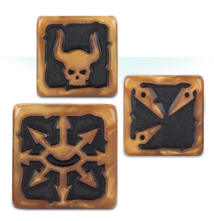 CHAOS SPACE MARINES DICE SET2