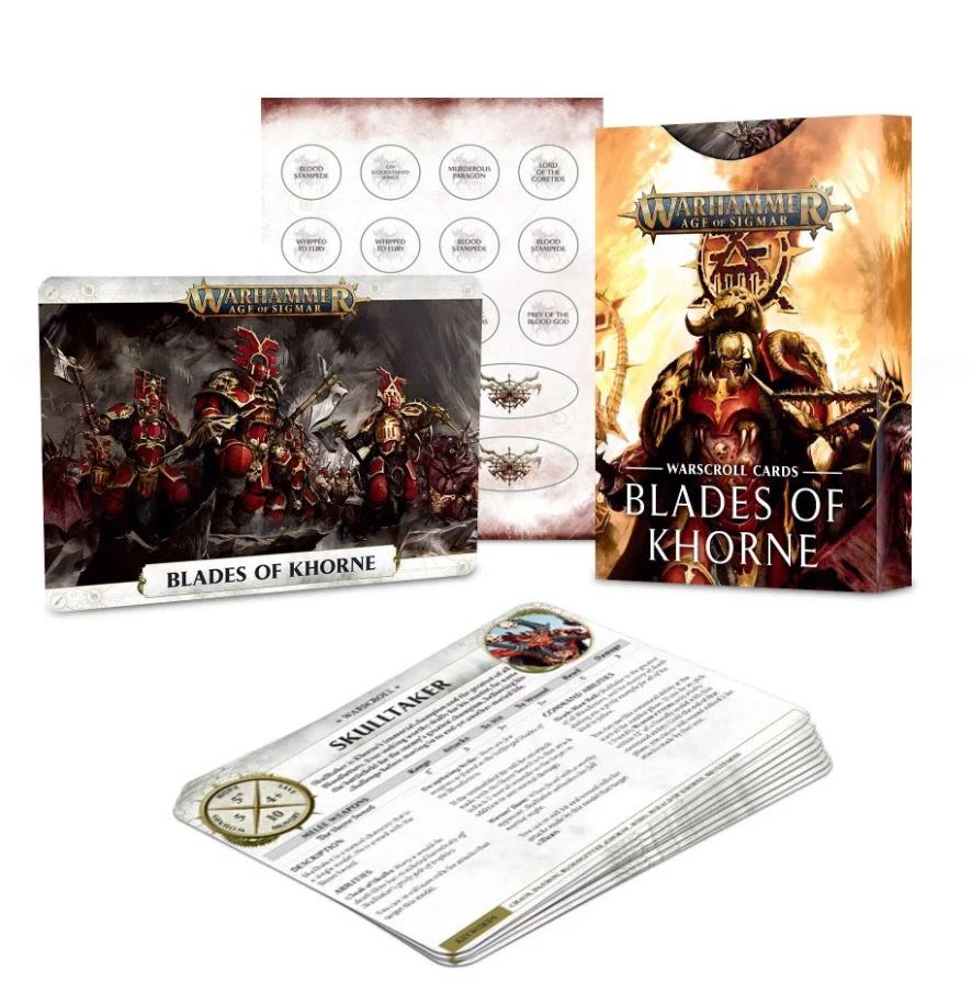 WARSCROLL CARDS: BLADES OF KHORNE (ESPAÑOL)1