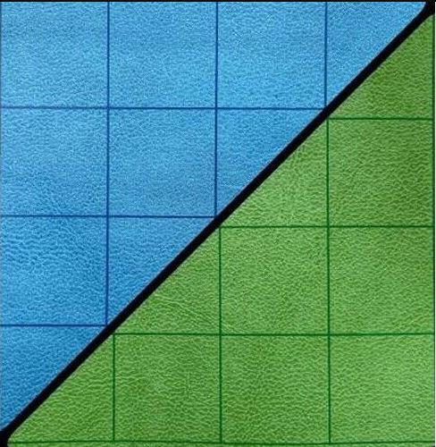 Battlemat 1 Square- Reversible Blue-Green (23.5 x 26)1