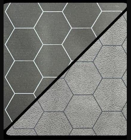 Megamat 1 Hex- Reversible Black-Grey (34.5 x 48)1