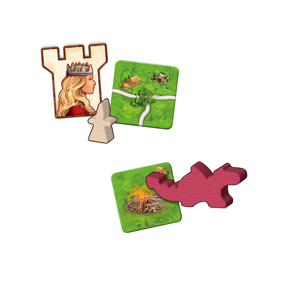CARCASSONNE: LA PRINCESA Y EL DRAGON (2DA EDICION)2