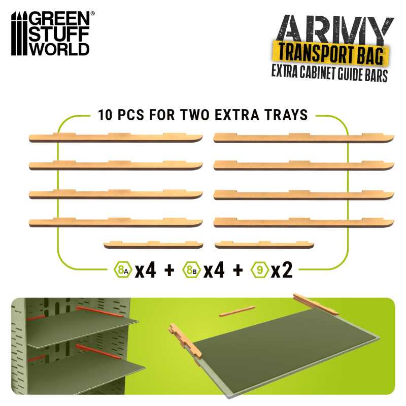 CARRILES EXTRA PARA MALETINES DE TRANSPORTE DE MINIATURAS1