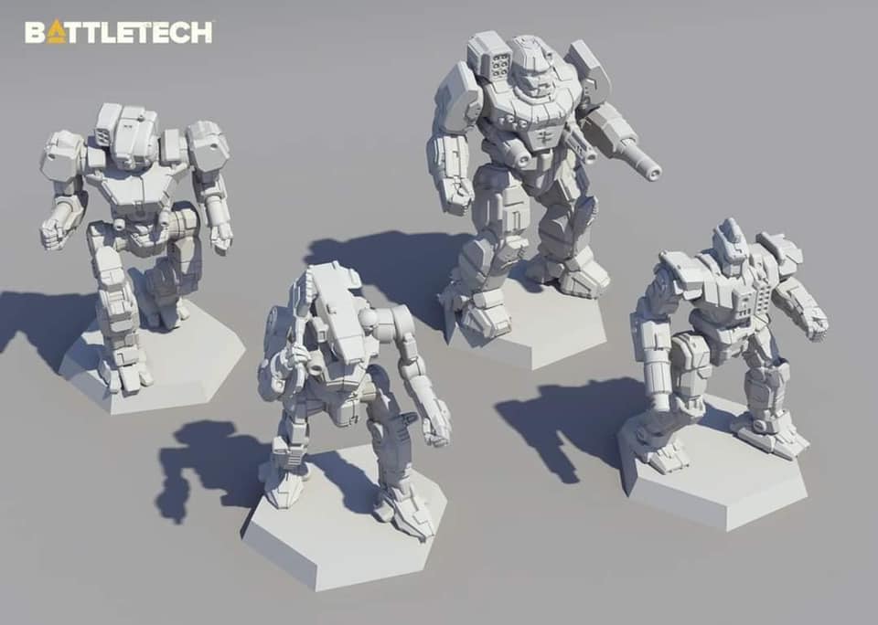 BATTLETECH INNER SPHERE HEAVY LANCE MINIATURES PACK1