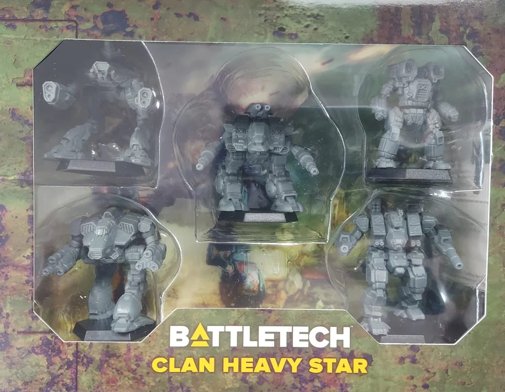 BATTLETECH CLAN HEAVY STAR MINIATURES PACK1